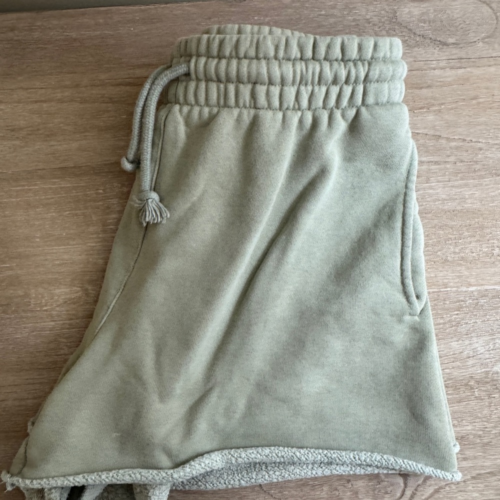 Aritzia TNA green cozy short